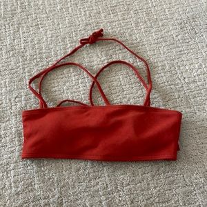 Shein swim top bikini rust small xs